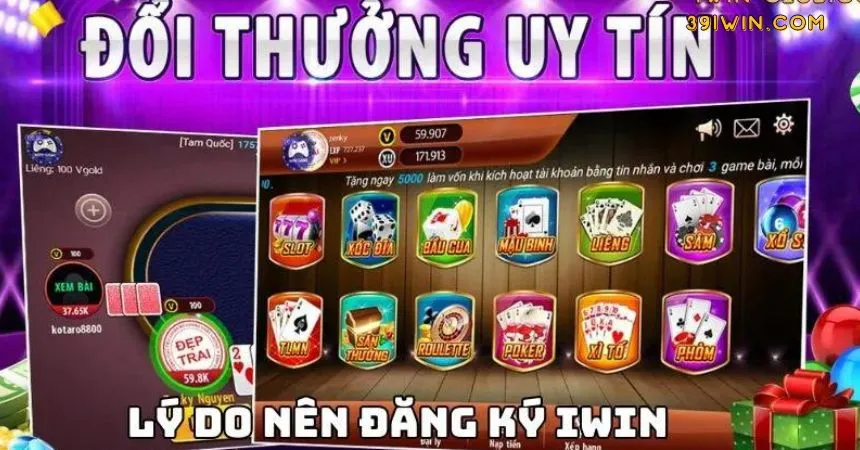 Lý do nên đăng ký chơi game tại web cược iWin